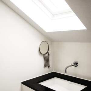 Loft Bathroom with Skylight