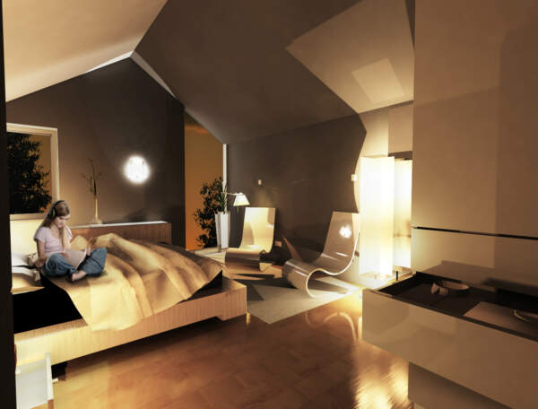 Loft conversion allowing an additional bedroom.