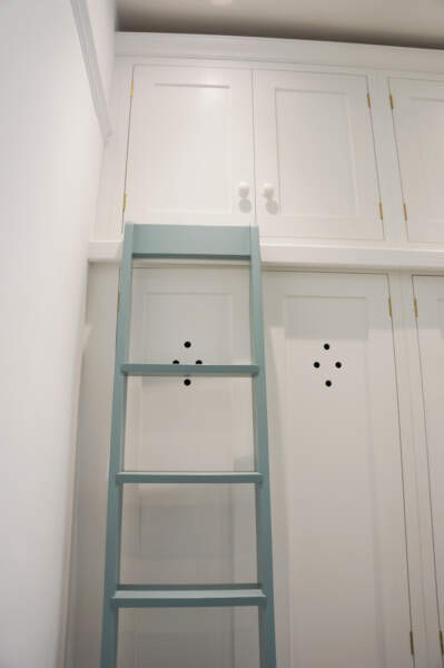 Utility Room Cupboards, deVol Kitchens, Storage ladder