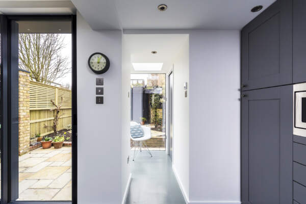 Electric skylights, glazed extension