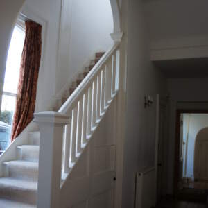 original staircase and entrance hall