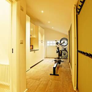 Utility room in garage