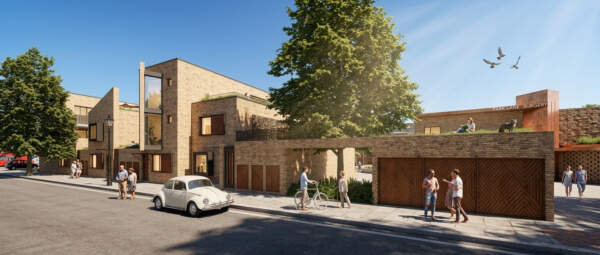 The Precinct Teddington Police Station - Downsizer Homes view (AI rendered view)