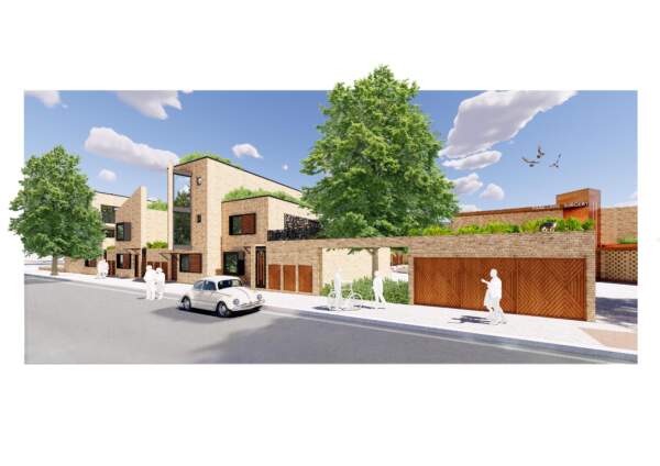 The Precinct Teddington Police Station - Courtyards Homes view (rendered view)